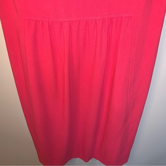Tahari Shift Sleeveless Dress Bright Pink 8 - Picture 8 of 8